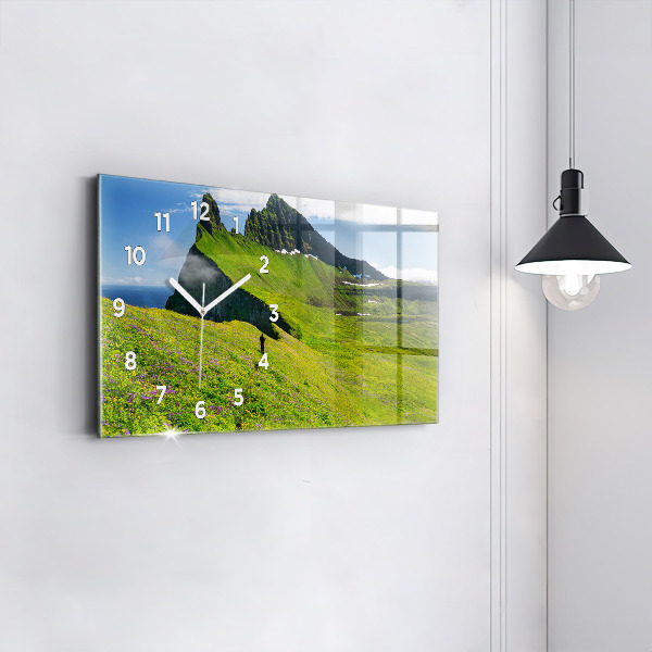 Reloj de cristal horizontal Reserva natural de Hornstrandir Islandia