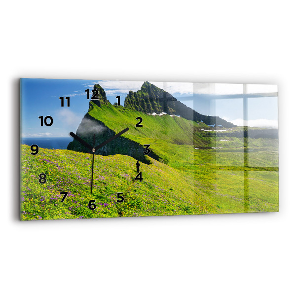 Reloj de cristal horizontal Reserva natural de Hornstrandir Islandia