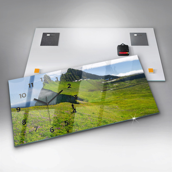 Reloj de cristal horizontal Reserva natural de Hornstrandir Islandia