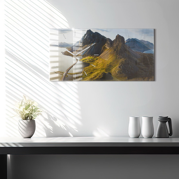 Reloj de cristal horizontal Carretera en Islandia