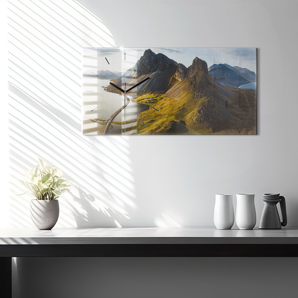 Reloj de cristal horizontal Carretera en Islandia