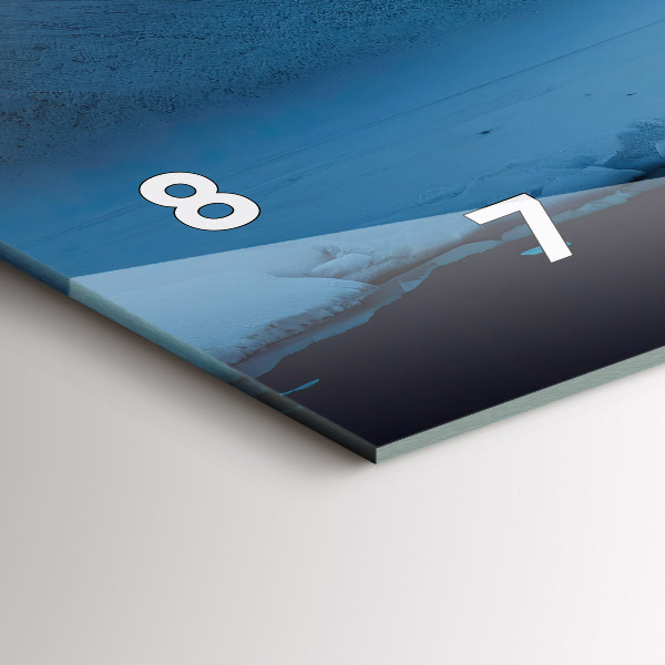 Reloj de cristal horizontal Tienda de campaña en las montañas de Islandia