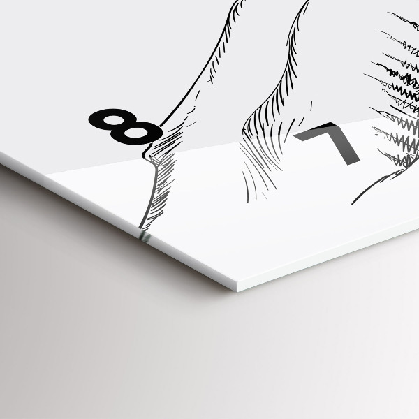 Reloj horizontal Montañas dibujadas