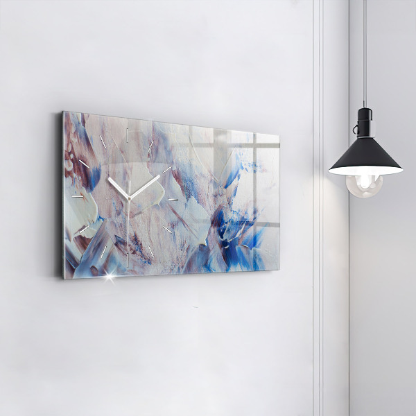 Reloj de cristal horizontal Textura de pintura abstracta