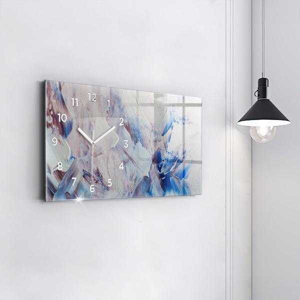 Reloj de cristal horizontal Textura de pintura abstracta
