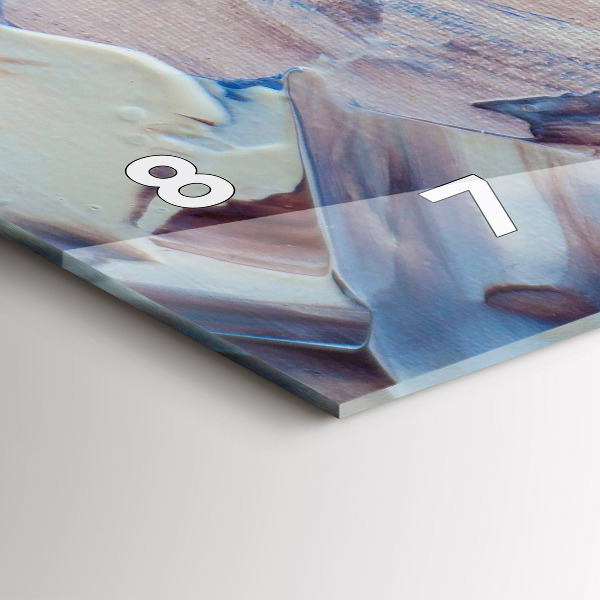 Reloj de cristal horizontal Textura de pintura abstracta