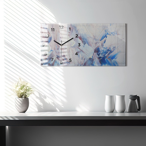 Reloj de cristal horizontal Textura de pintura abstracta