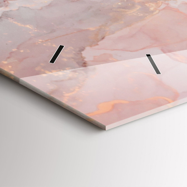 Reloj horizontal Textura de mármol