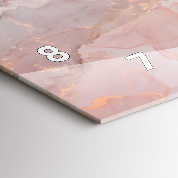 Reloj horizontal Textura de mármol