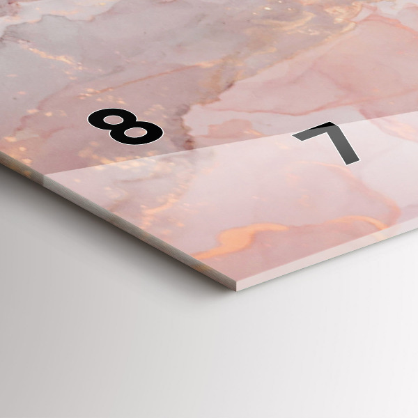 Reloj horizontal Textura de mármol