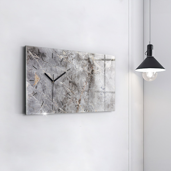 Reloj horizontal Granito gris Piedra de mármol