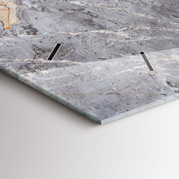 Reloj horizontal Granito gris Piedra de mármol