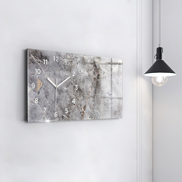 Reloj horizontal Granito gris Piedra de mármol