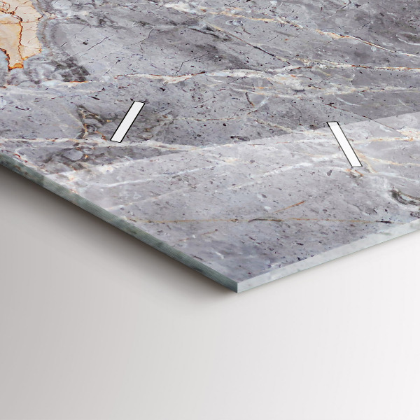 Reloj horizontal Granito gris Piedra de mármol