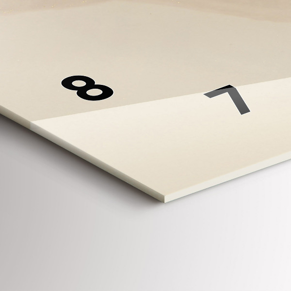 Reloj de cristal horizontal Arte moderno