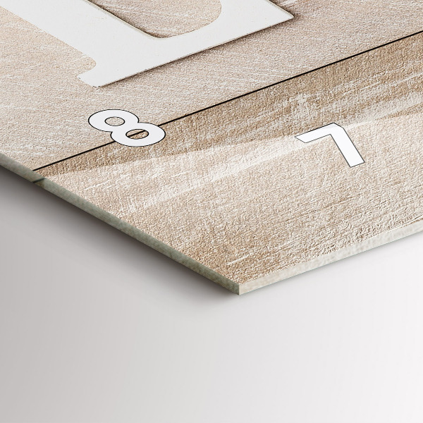 Reloj de cristal horizontal Inscripción de amor