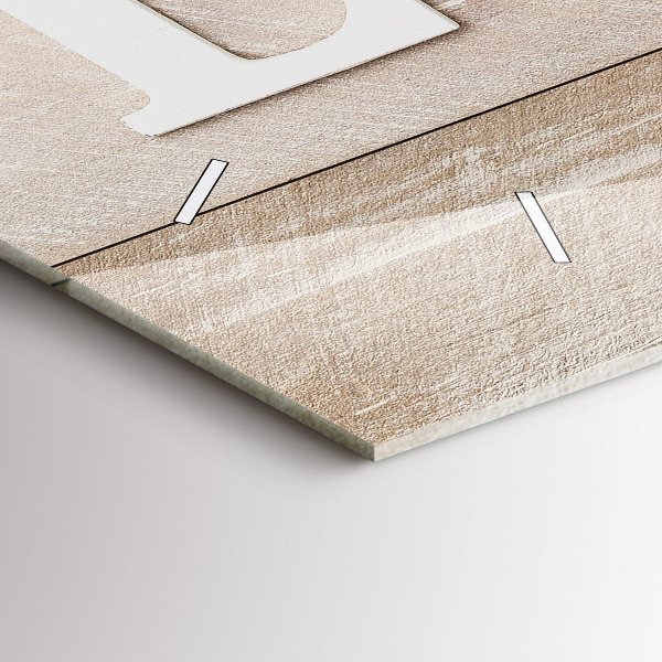 Reloj de cristal horizontal Inscripción de amor