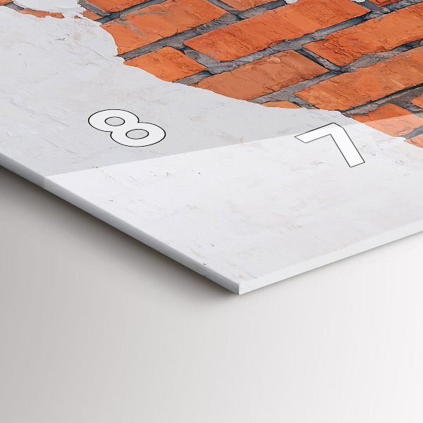 Reloj horizontal Mapamundi de ladrillos