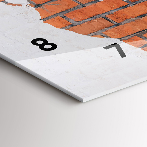 Reloj horizontal Mapamundi de ladrillos