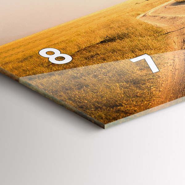 Reloj de cristal horizontal Paisaje africano