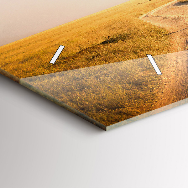 Reloj de cristal horizontal Paisaje africano