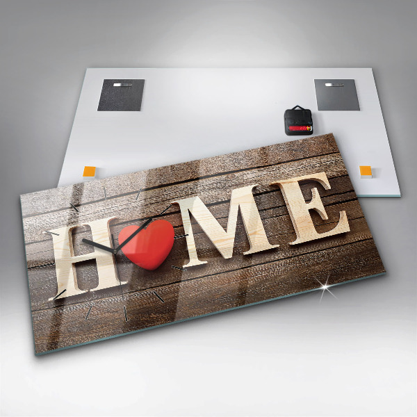 Reloj horizontal Inscripción de una casa