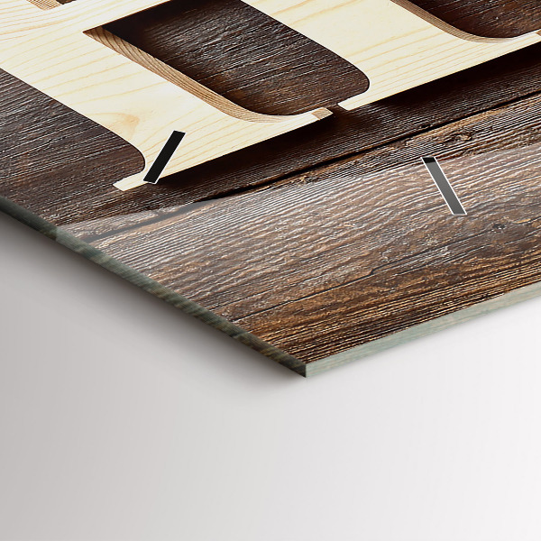 Reloj horizontal Inscripción de una casa