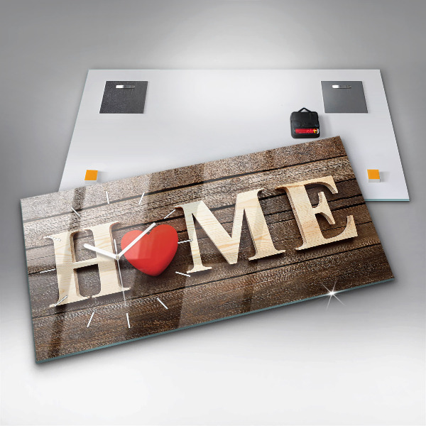 Reloj horizontal Inscripción de una casa