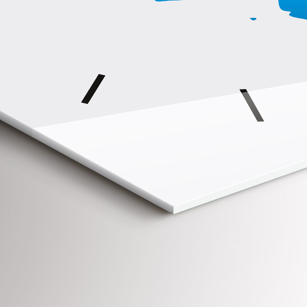 Reloj de cristal horizontal Mapamundi