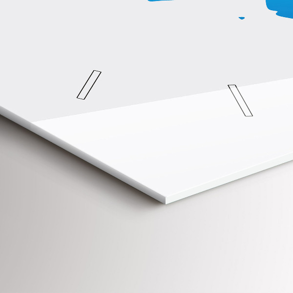 Reloj de cristal horizontal Mapamundi