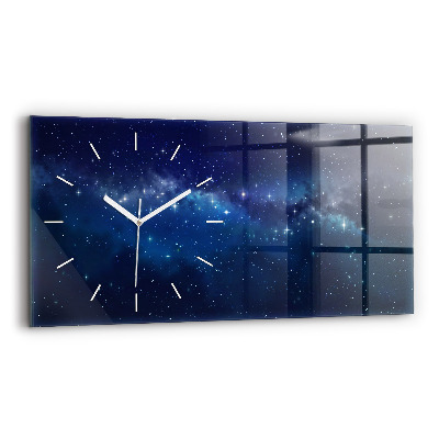 Reloj horizontal Estrellas de cielo oscuro