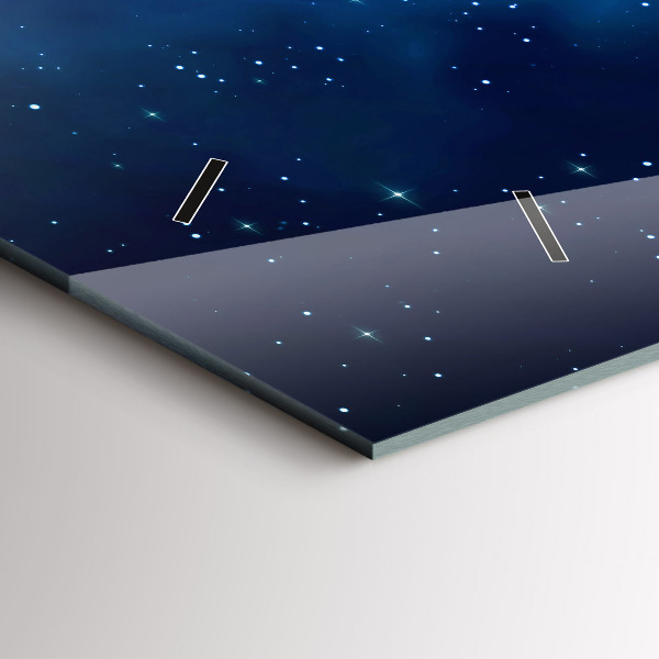 Reloj horizontal Estrellas de cielo oscuro