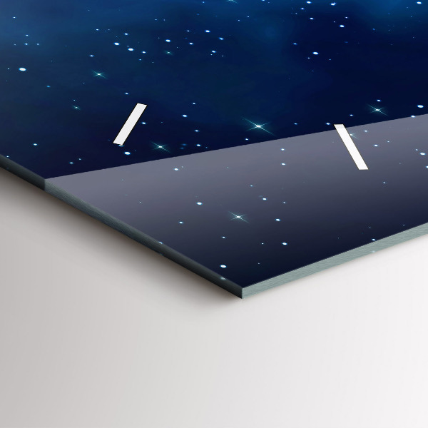 Reloj horizontal Estrellas de cielo oscuro