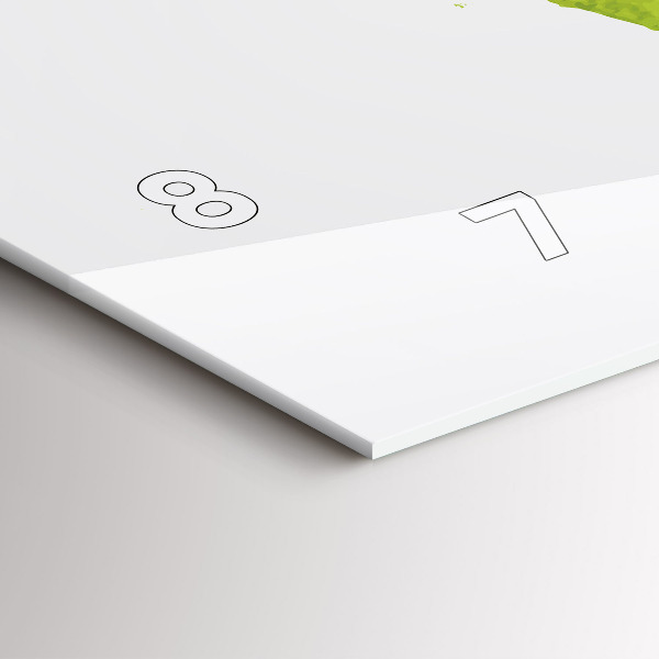 Reloj horizontal Mapamundi acuarela