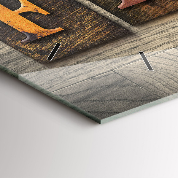 Reloj horizontal Inscripción familiar