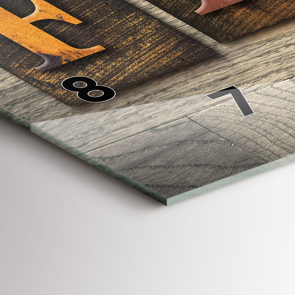 Reloj horizontal Inscripción familiar