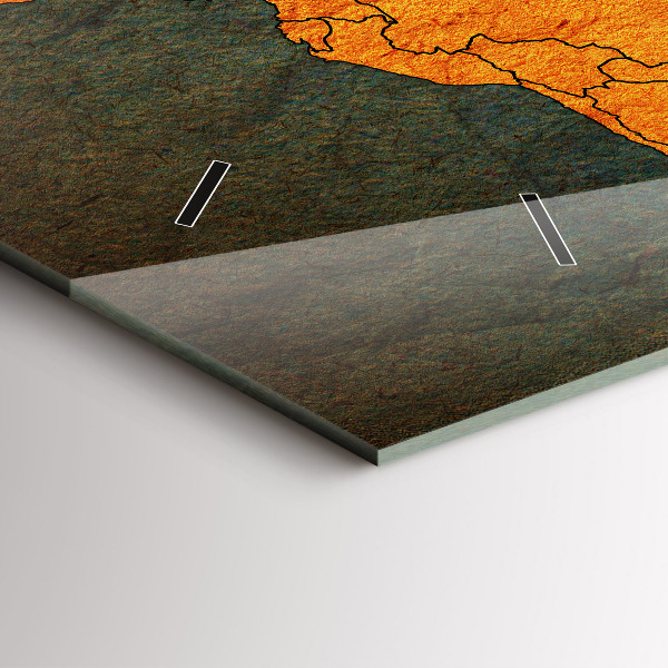 Reloj horizontal Mapamundi