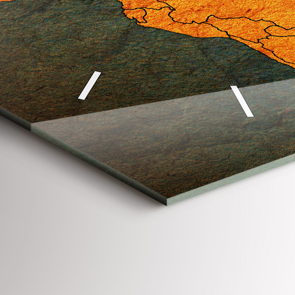 Reloj horizontal Mapamundi