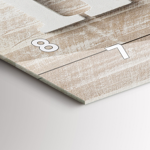 Reloj de cristal horizontal Inscripción de una casa