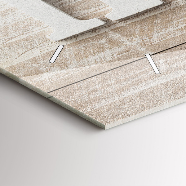 Reloj de cristal horizontal Inscripción de una casa