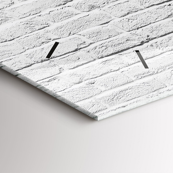 Reloj de cristal horizontal Muro de ladrillo