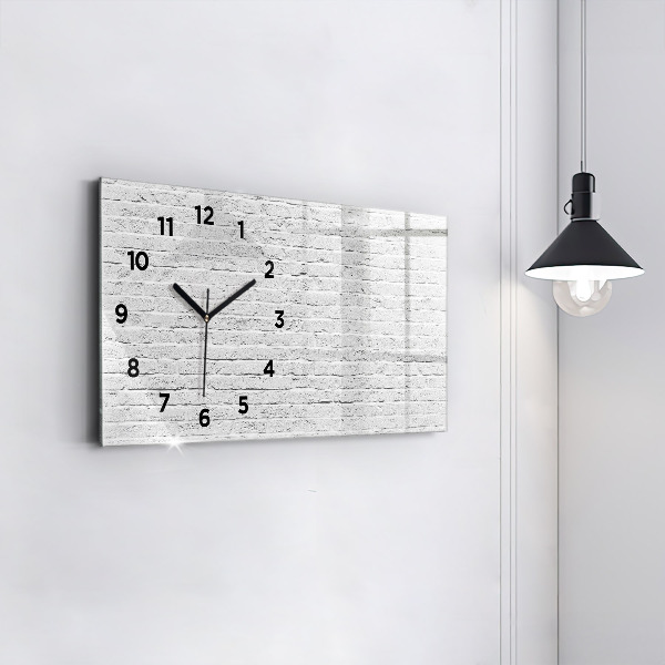 Reloj de cristal horizontal Muro de ladrillo