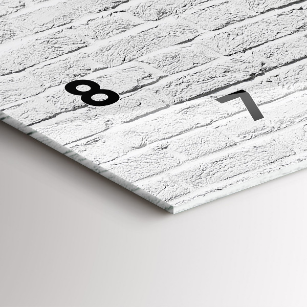 Reloj de cristal horizontal Muro de ladrillo