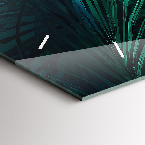 Reloj horizontal Hojas tropicales