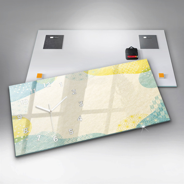 Reloj horizontal Patrón marco