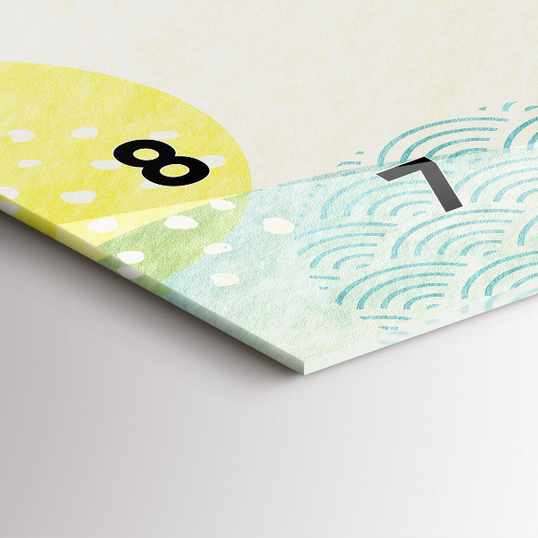 Reloj horizontal Patrón marco