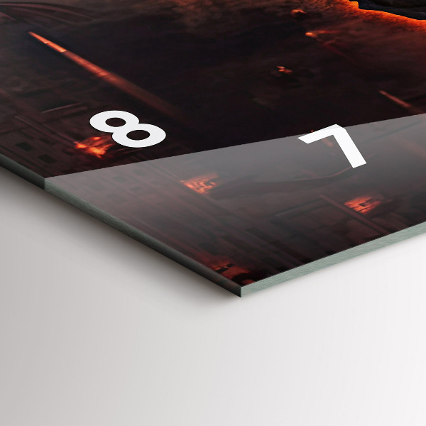 Reloj de cristal horizontal Mapamundi