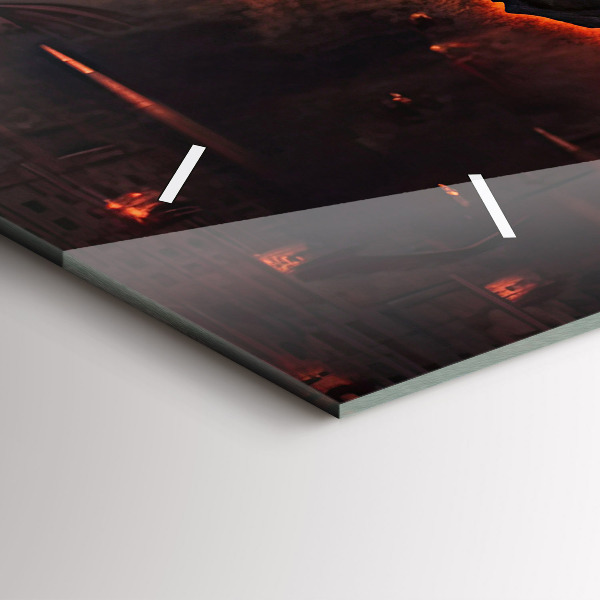 Reloj de cristal horizontal Mapamundi