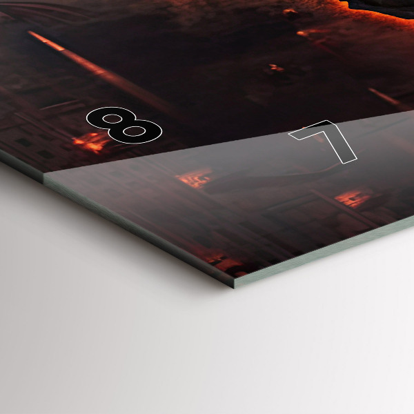 Reloj de cristal horizontal Mapamundi