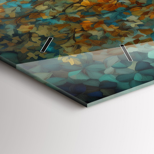 Reloj de cristal horizontal Árbol mosaico